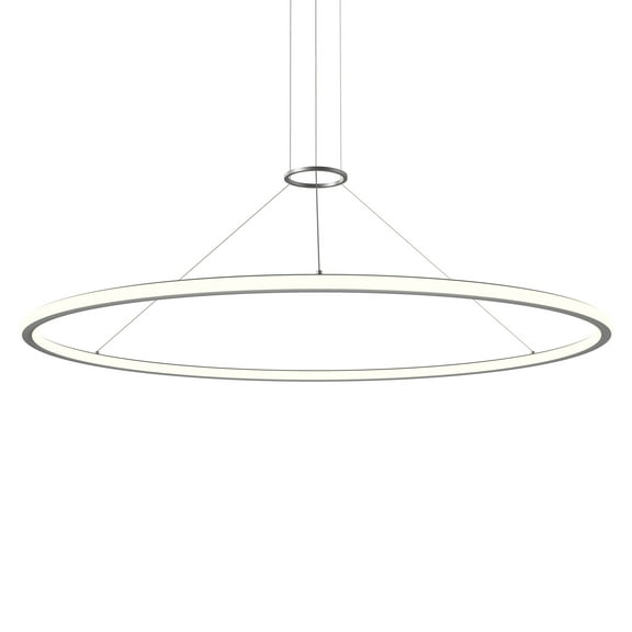 Sonneman 2235-62-30 Luna 62" Wide Led Ring Chandelier - Silver