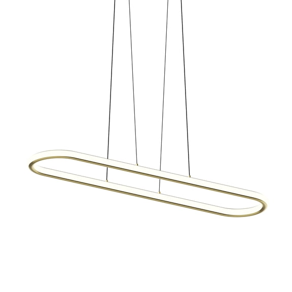 Sonneman 2242-35 Luna 2 Light 50" Wide Led Suspension Pendant - Brass