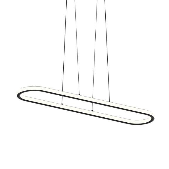Sonneman 2242 Luna 2 Light 50" Wide Led Suspension Pendant - Black
