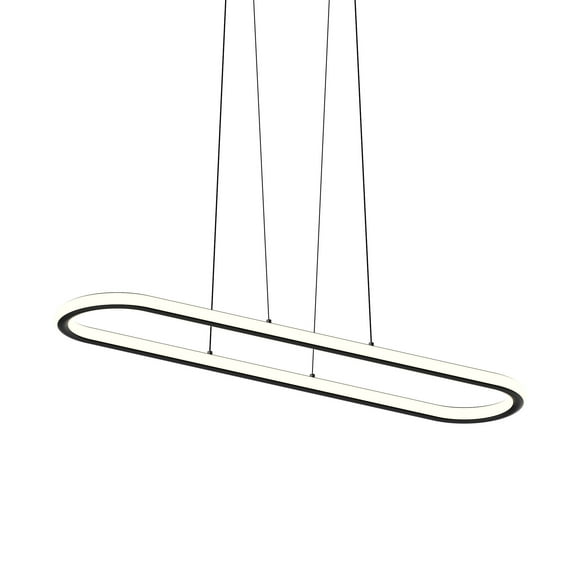 Sonneman 2242 Luna 2 Light 50" Wide Led Suspension Pendant - Black