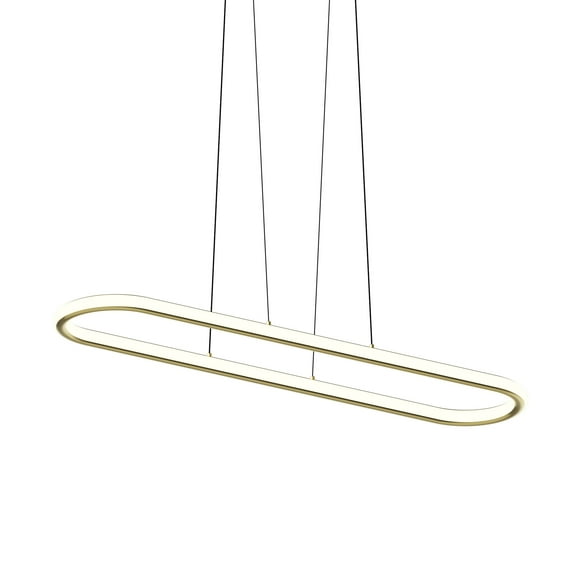 Sonneman 2242 Luna 2 Light 50" Wide Led Suspension Pendant - Brass