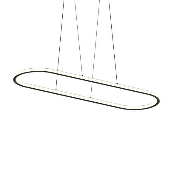 Sonneman 2243 Luna 2 Light 62" Wide Led Suspension Pendant - Black