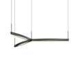 thumbnail image 1 of Sonneman 22QKCT01120PHA Ola 3 Light 55" Wide Led Chandelier - Black, 1 of 7