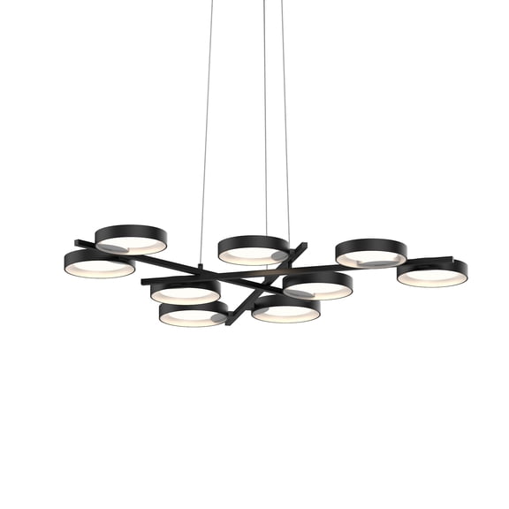 Sonneman 2656.25W Light Guide Ring 9 Light 48-1/4" Wide Full Sized Pendant - White