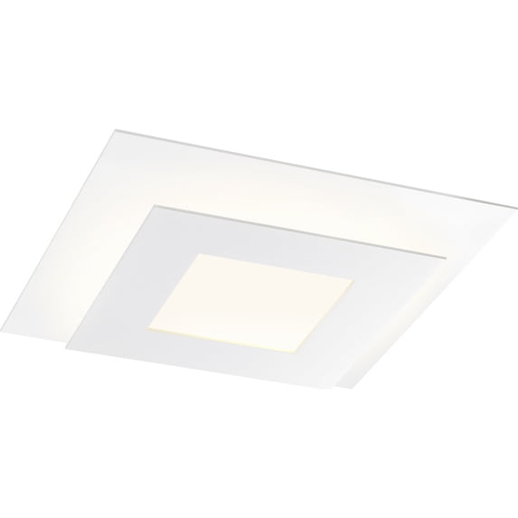 Sonneman 2727.98 Offset 1 Light Led Flush Mount Ceiling Fixture - White
