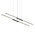thumbnail image 1 of Sonneman 2801 Tik-Tak 47-1/2" Wide Led Linear Chandelier - Black, 1 of 4