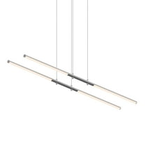 Sonneman 2801 Tik-Tak 47-1/2" Wide Led Linear Chandelier - Chrome