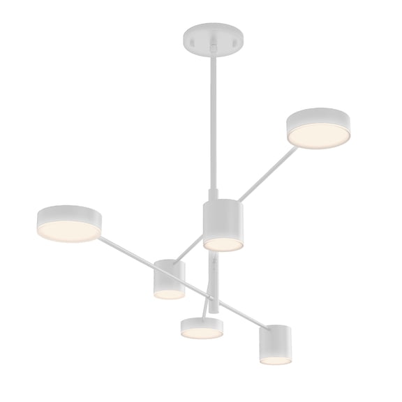 Sonneman 2883.03 Counterpoint 45" Wide Integrated Led Chandelier - White