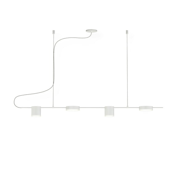 Sonneman 2884 Counterpoint 42" Wide Integrated Led Suspension Linear Pendant - White