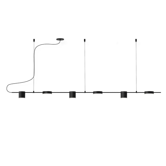Sonneman 2886.25 Counterpoint 63-3/4" Wide Integrated Led Suspension Linear Pendant -