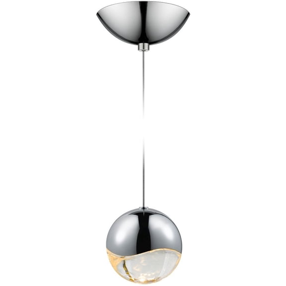 Sonneman 2912.01-LRG Grapes 4" Wide Led Mini Pendant - Chrome