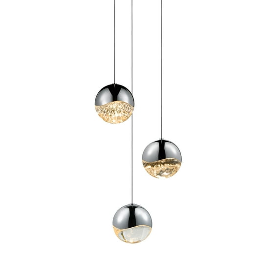 Sonneman Lighting SON-2914.01-LRG 3-Light Round Large LED Pendant