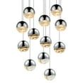 thumbnail image 1 of Sonneman 2917-Lrg Grapes 12 Light 17" Wide Led Suspension Multi Light Pendant - Chrome, 1 of 2