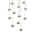thumbnail image 1 of Sonneman 2917-Sml Grapes 12 Light 16" Wide Led Suspension Multi Light Pendant - Nickel, 1 of 2