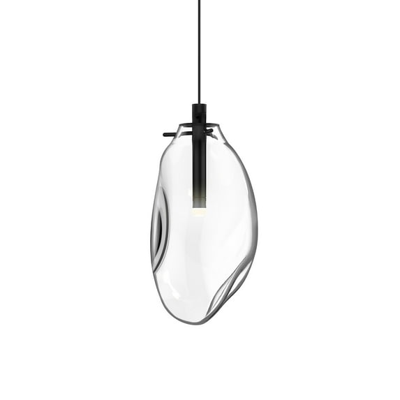 Sonneman 2970 Liquid 1 Light 6" Wide Mini Pendant - Black