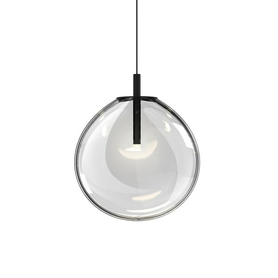 Sonneman 2990-Med Cantina 1 Light 12" Wide Full Sized Pendant - Black