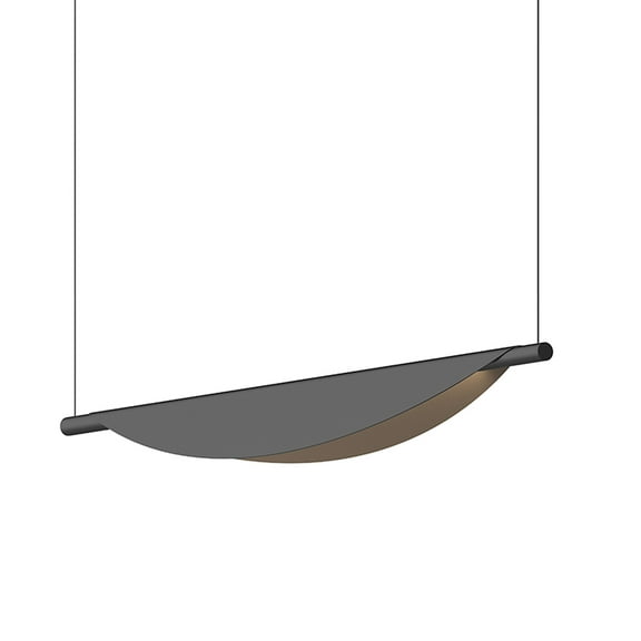 Sonneman 3121-40 Tela 40" Wide Led Suspension Linear Pendant - Black