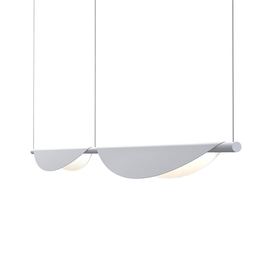 Sonneman 3122-79 Tela 79" Wide Led Linear Chandelier - Grey