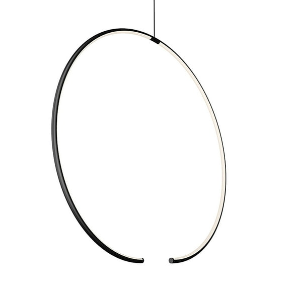 Sonneman 3151 Torc 25" Wide Led Abstract Pendant - Black