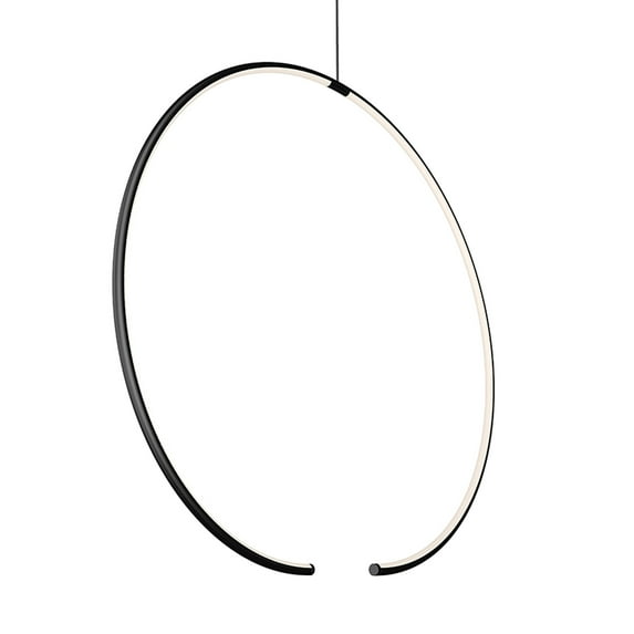Sonneman 3151 Torc 25" Wide Led Abstract Pendant - Black