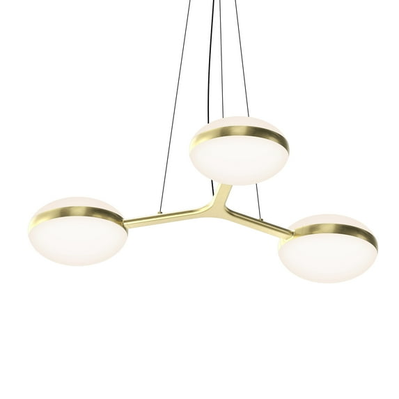 Sonneman 3612 Pillows 6 Light 36" Wide Led Suspension Pendant - Brass
