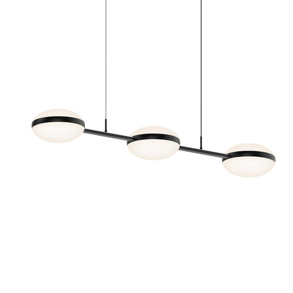 Sonneman 3613 Pillows 6 Light 49" Wide Led Suspension Linear Pendant - Black