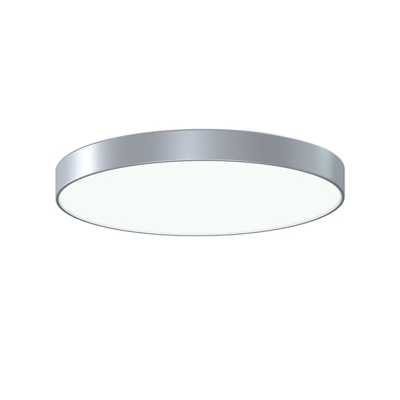 Sonneman 3747-24-35 Pi 24" Wide Led Flush Mount Drum Ceiling Fixture - Silver