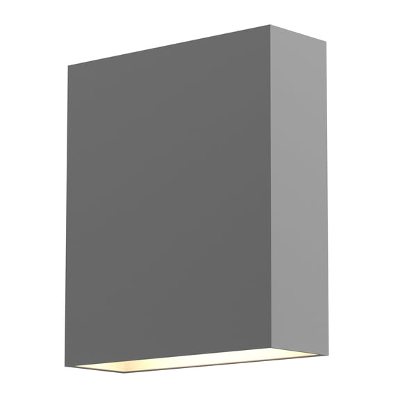 Sonneman 7105-Wl Flat Box 7" Tall Integrated Led Outdoor Wall Sconce - Grey