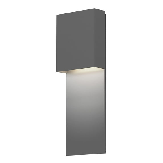 Sonneman 7106-Wl Flat Box 17" Tall Integrated Led Outdoor Wall Sconce - Grey
