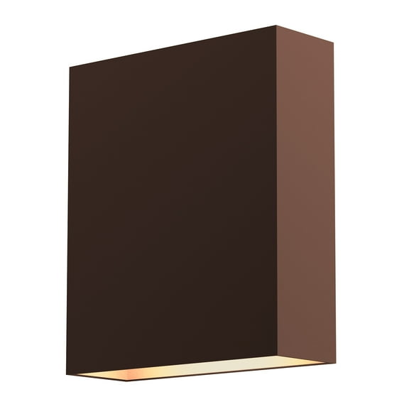 Sonneman 7107-Wl Flat Box 7" Tall Integrated Led Outdoor Wall Sconce - Bronze