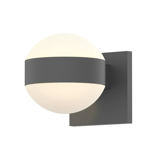 Sonneman 7302.Dl.Dl-Wl Reals 2 Light 5" Wide Integrated Led Outdoor Wall Sconce - Grey