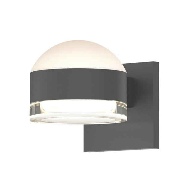 Sonneman 7302.Dl.Fh-Wl Reals 2 Light 5" Wide Integrated Led Outdoor Wall Sconce - Grey