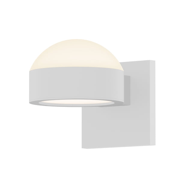 Sonneman 7302.Dl.Pl-Wl Reals 2 Light 5" Wide Integrated Led Outdoor Wall Sconce - White