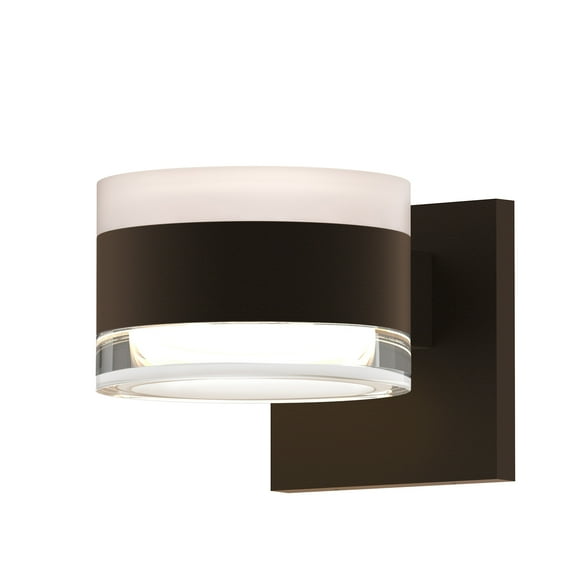 Sonneman 7302.Fw.Fh-Wl Reals 2 Light 5" Wide Integrated Led Outdoor Wall Sconce - Bronze