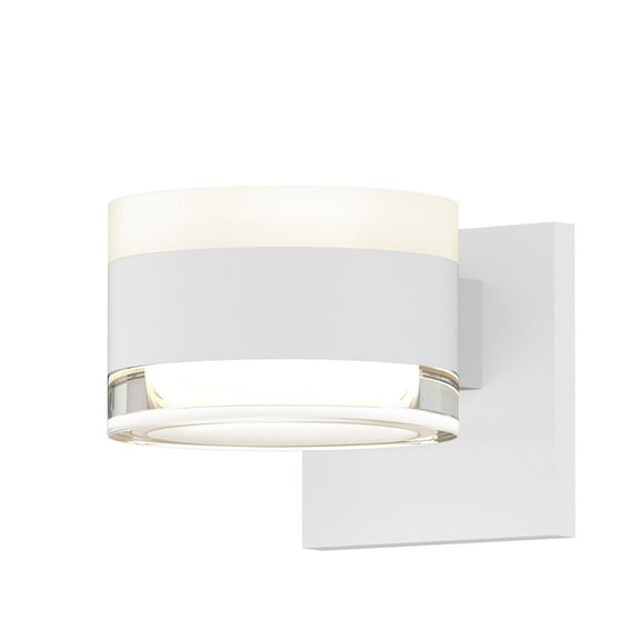 Sonneman 7302.Fw.Fh-Wl Reals 2 Light 5" Wide Integrated Led Outdoor Wall Sconce - White