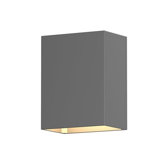 Sonneman 7340-Wl Box 1 Light 4-1/2" High Integrated Led Outdoor Wall Sconce - Grey