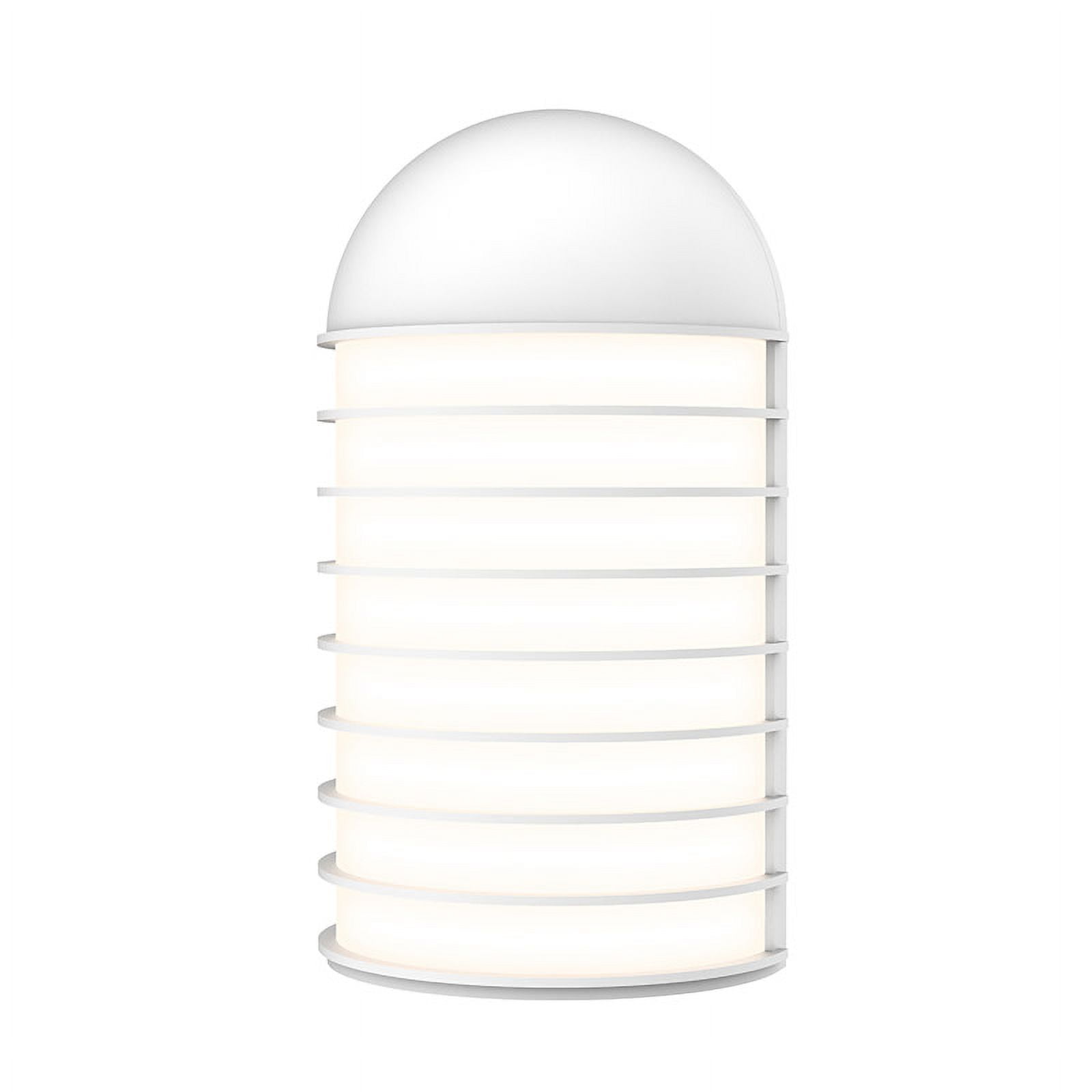 Textured White Dimmable LED Wall Sconce, 14.75"