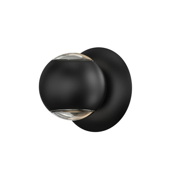 Sonneman 7502 Hemisphere 5" Tall Led Wall Sconce - Black