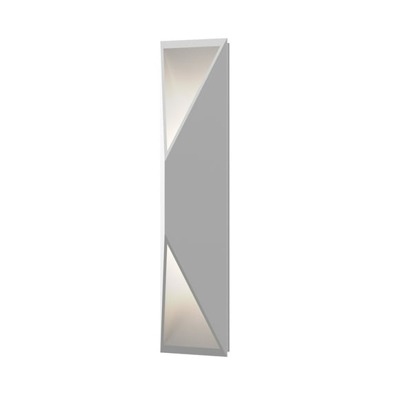 Sonneman Lighting Prisma 2-light ADA Textured White Tall LED Outdoor Wall Sconce