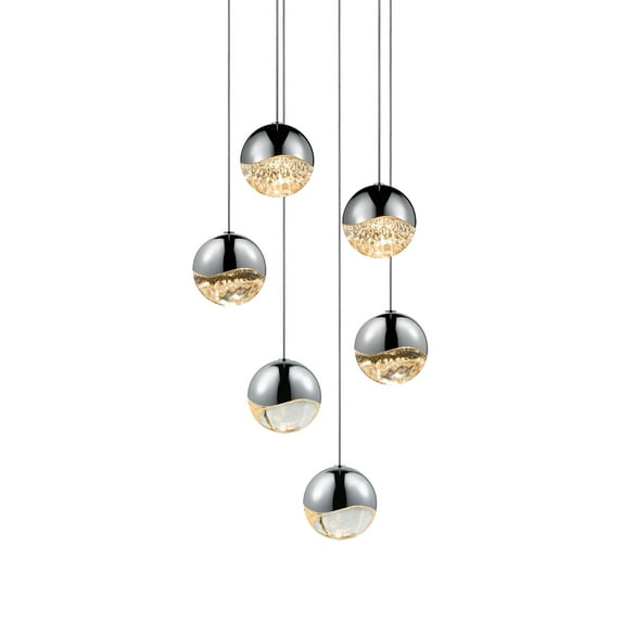 Sonneman Lighting SON-2915.01-MED 6-Light Round Medium LED Pendant