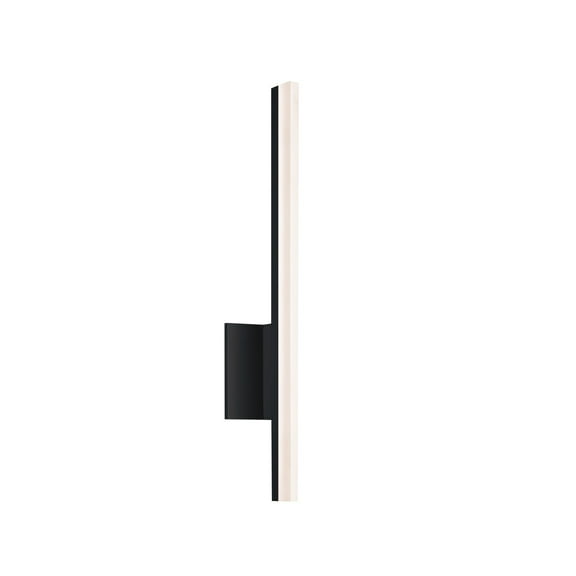 Sonneman  Lighting Stiletto Satin Black 24-inch LED Wall Sconce/Bath Bar