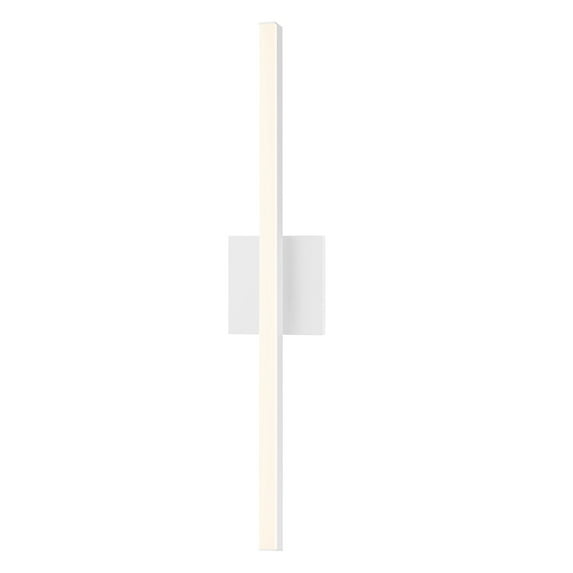 Sonneman Lighting Stix 24-inch LED Satin White Bath Bar, Frosted Shade