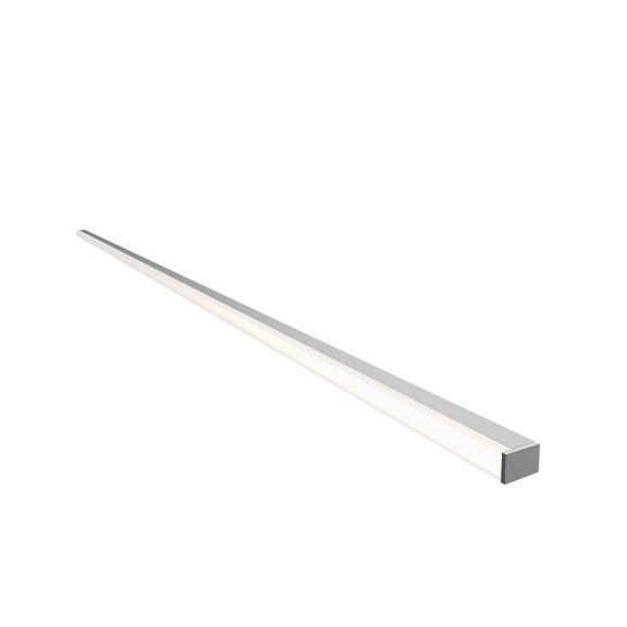 Sonneman Lighting  Stix Plus 48-inch LED Bright Satin Aluminum Wall Bar, Frosted Shade