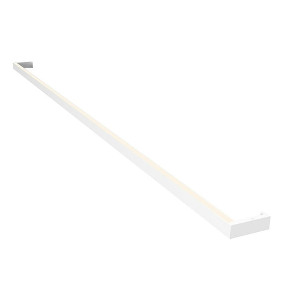 Sonneman Lighting Thin-Line ADA Bright Satin Aluminum 72-inch One-Sided LED Wall Bar, White Shade