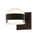 thumbnail image 1 of Sonneman REALS 2-Light Clear Acrylic LED Wall Sconce in Textured Bronze, 1 of 3