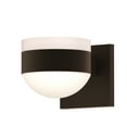 thumbnail image 1 of Sonneman REALS 4" 2-Light LED Frosted White Wall Sconce in Bronze, 1 of 2