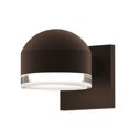 thumbnail image 1 of Sonneman REALS 4" Clear Acrylic LED Wall Sconce in Textured Bronze, 1 of 3