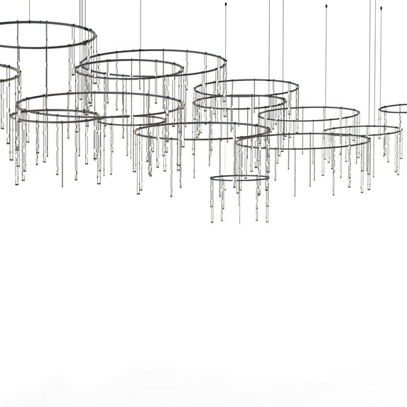 Sonneman Sls0162 Suspenders 543 Light 320" Wide Full Sized Pendant - Black