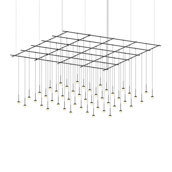 Sonneman Sls1141 Suspenders 97" Wide Multi Light Pendant - Black