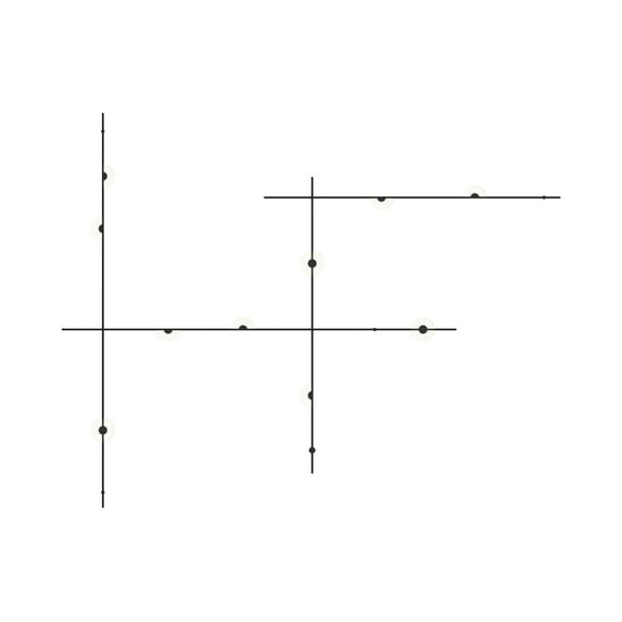 Sonneman Sls1170 Suspenders 13 Light 123" Tall Led Wall Sconce - Black